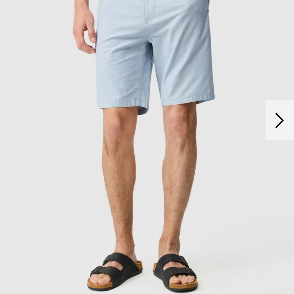 RODD & GUNN Men’s The Gunn 9" Shorts Light Blue “Dusk” Size 33